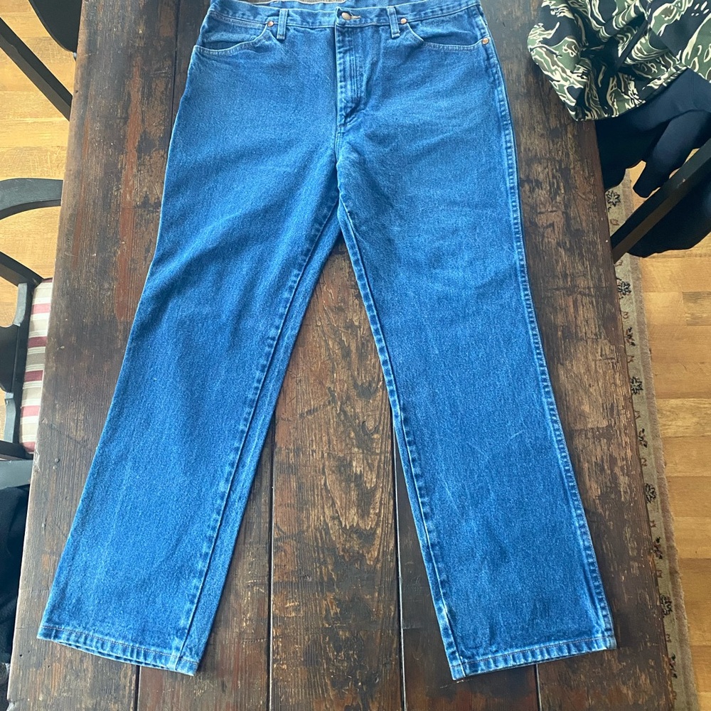 Wrangler Men's Straight Blue Jeans